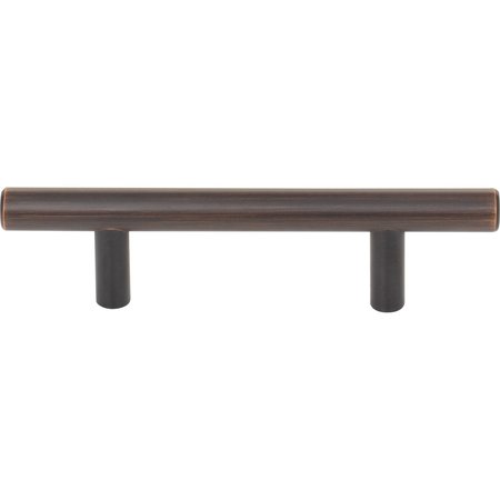 Elements By Hardware Resources 3" Center-to-Center Dark Brushed Bronze Naples Cabinet Bar Pull 136DBB